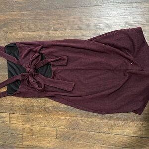 Lush Burgundy Mini Dress